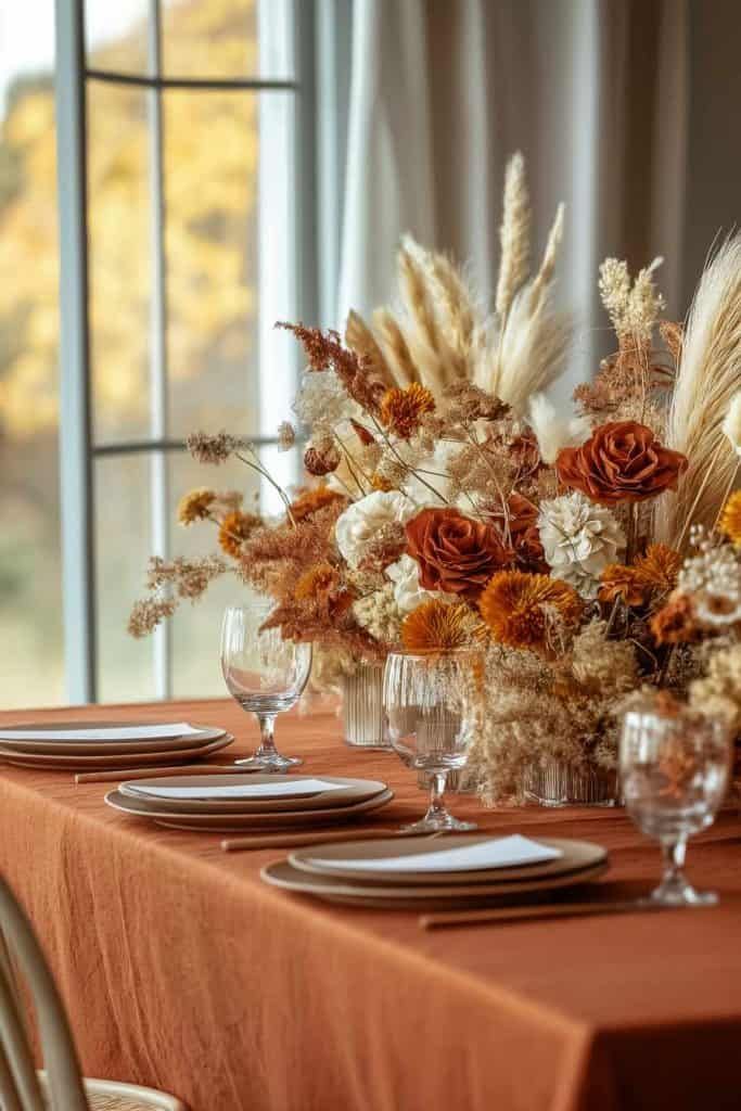 golden table decor